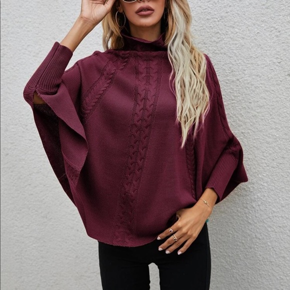 Boho cable knit sweater dark gray - Picture 11 of 16